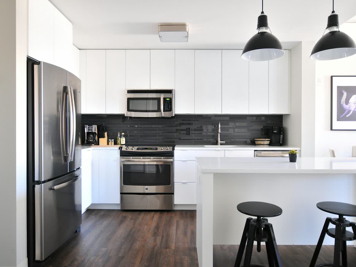 A renovated kitchen for renovation work in South Africa
