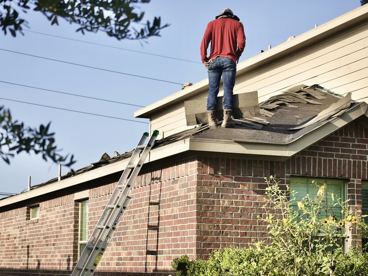 Roof repair on a house for roofing and waterproofing work in South Africa